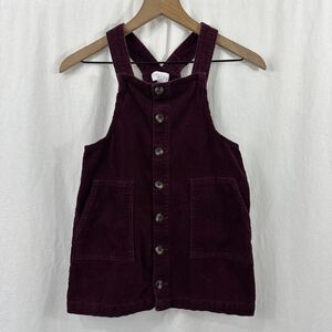 The Childrens Place Burgundy Corduroy Jumper Dress Girls Size 10 Fall Classic